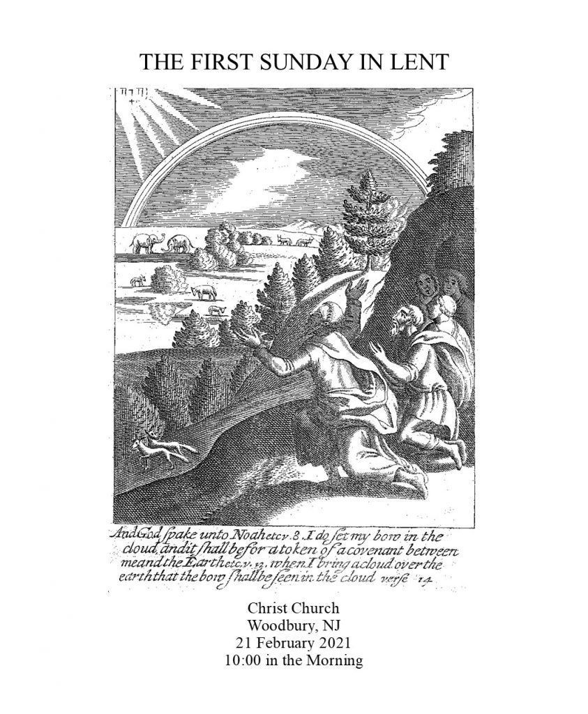 Our Weekly Service Sheet - The First Sunday in Lent, February 21, 2021 ...