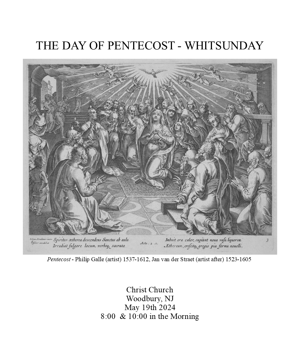 The Day of Pentecost - Whitsunday~ May 19, 2024 - Christ Church ...