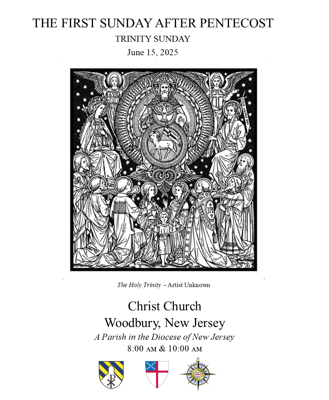 The First Sunday after Pentecost: Trinity Sunday - June 15, 2025 ...